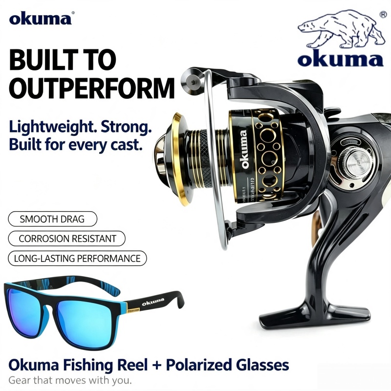 Ice Fishing Reel - OKUMA-스피닝 릴, 메탈울트라 라이트 낚시 릴,