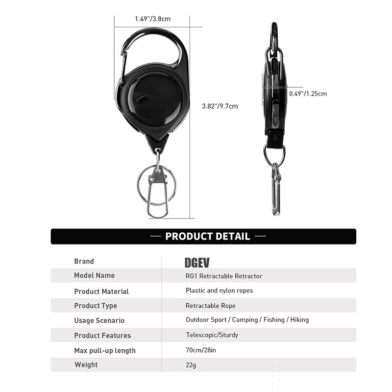 접이식 헤비 듀티 풀릴 카라비너 강력 스틸 와이어 로프 - Conventional Reel 리뷰 및 가격